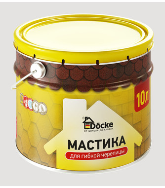 МАСТИКА ДЛЯ ГИБКОЙ ЧЕРЕПИЦЫ DOCKE 10/5/0.29 Л